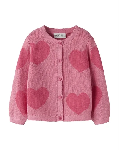 Name It - NMFLianax Strik Cardigan - Flowering Ginger